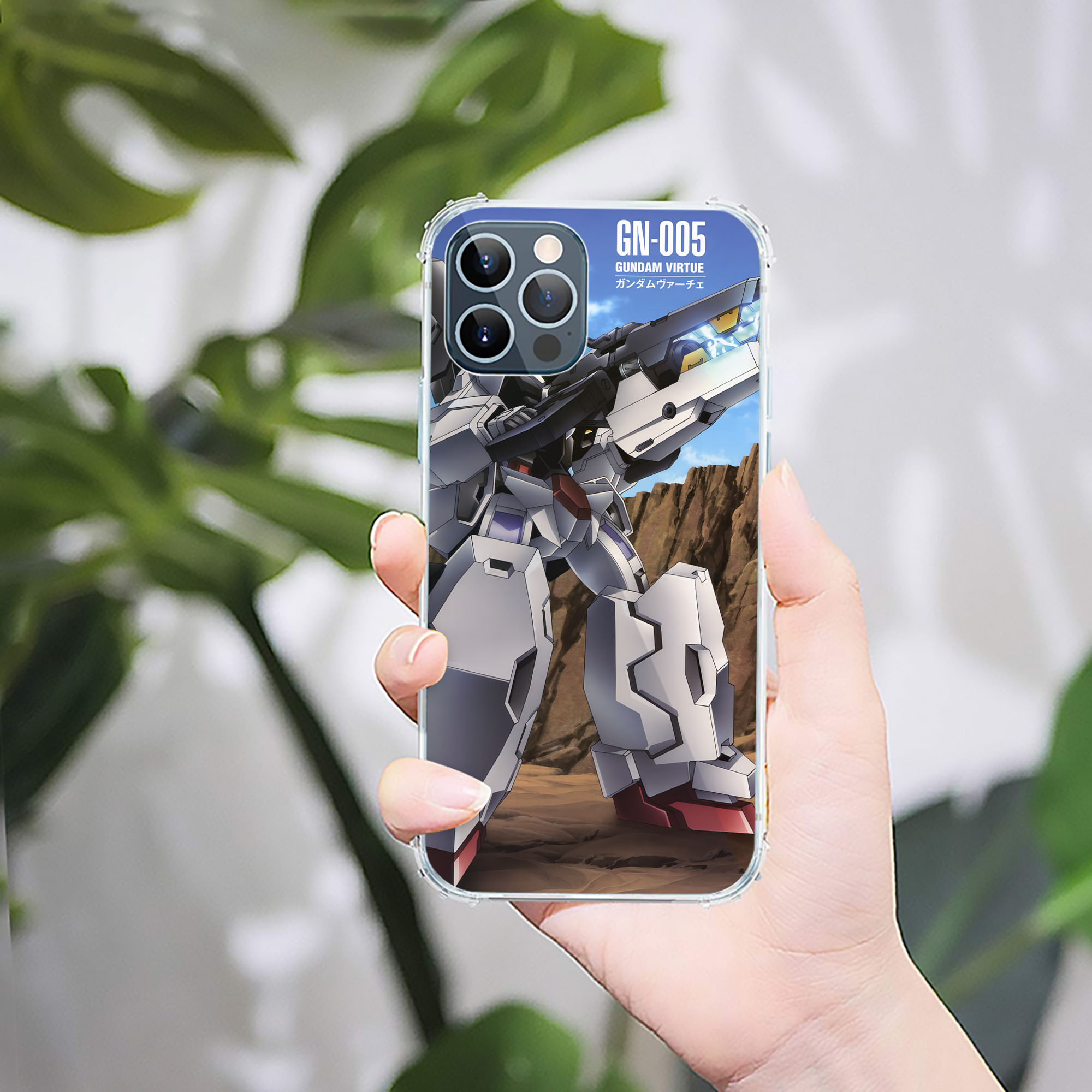 （画像用） 機動戦士ガンダム Mobile Suit Gundam 【iPhone 12シリーズ対応】透明スマホケース（クリアソフトケース）